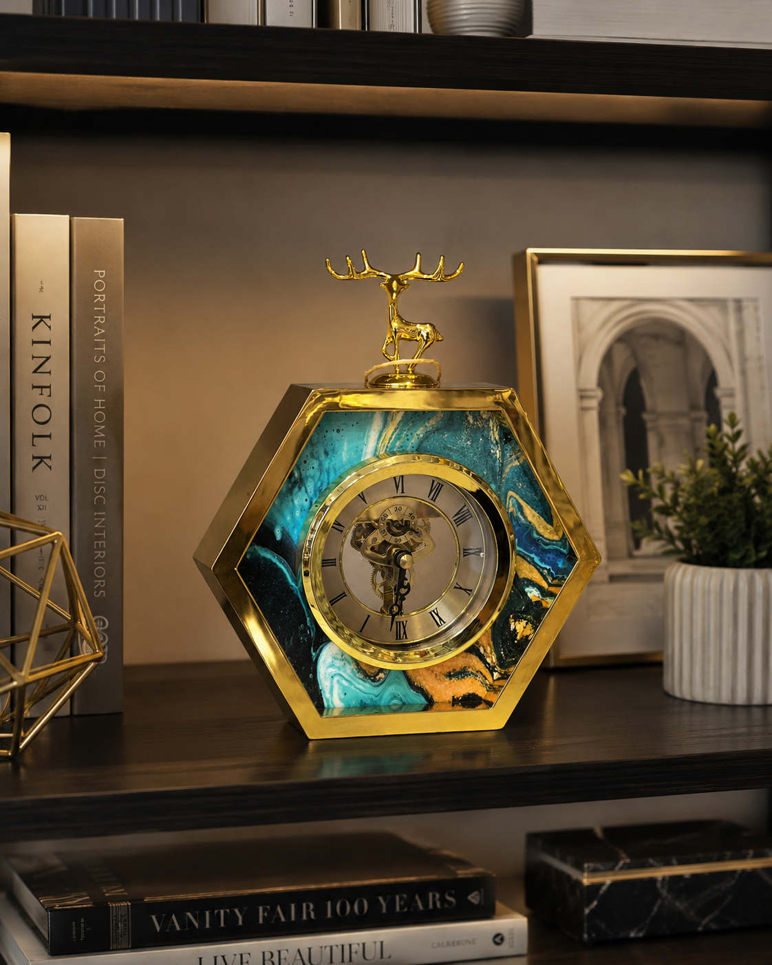 Sculptural Desk Clock