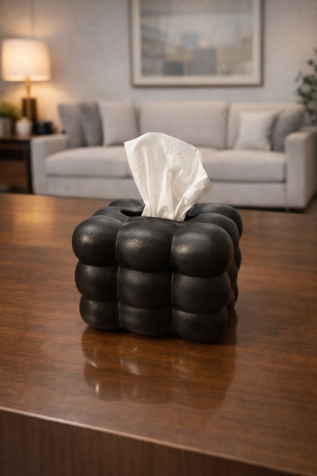 Modern Bubble Design Tissue Holder