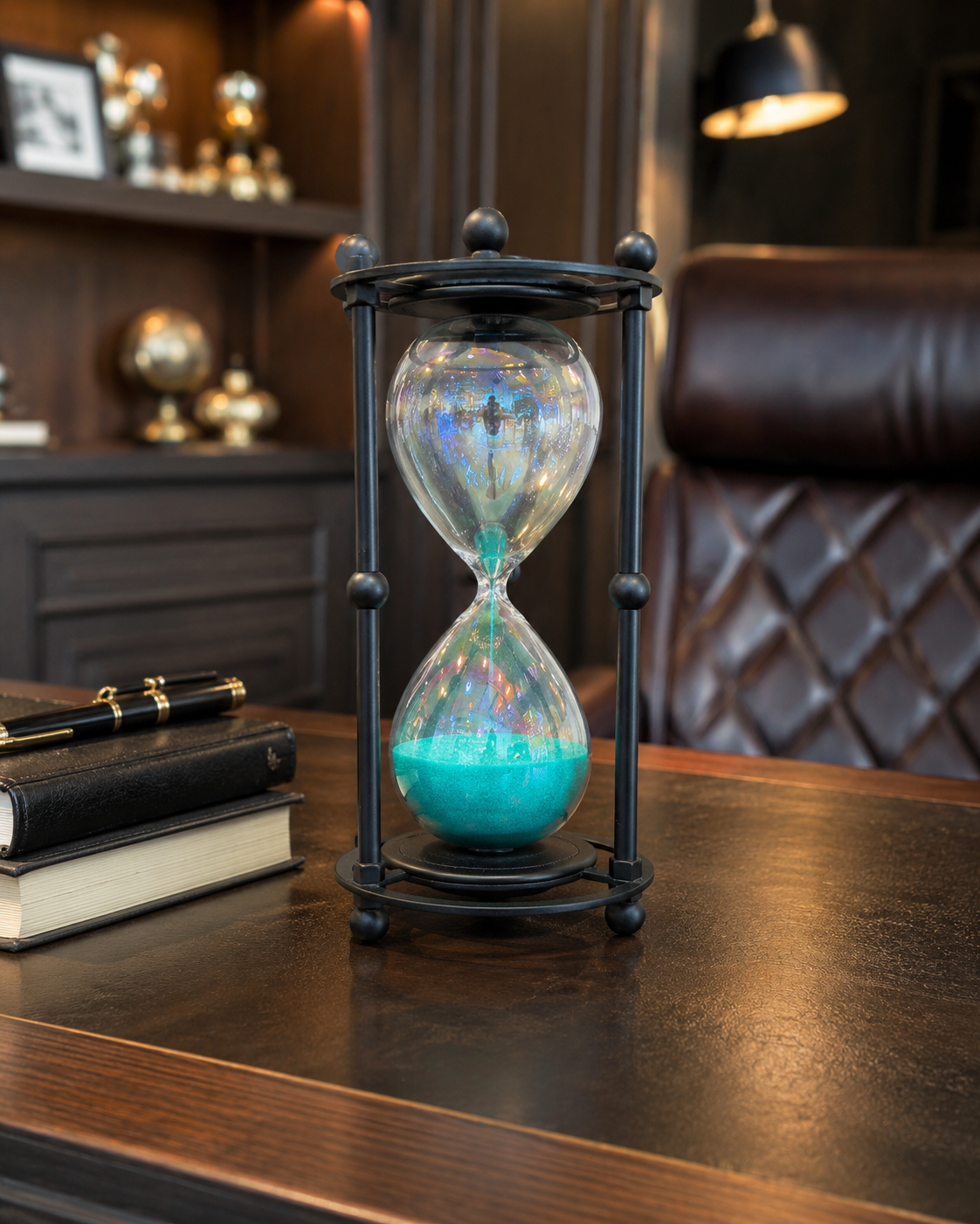 Hourglass Teal Sand