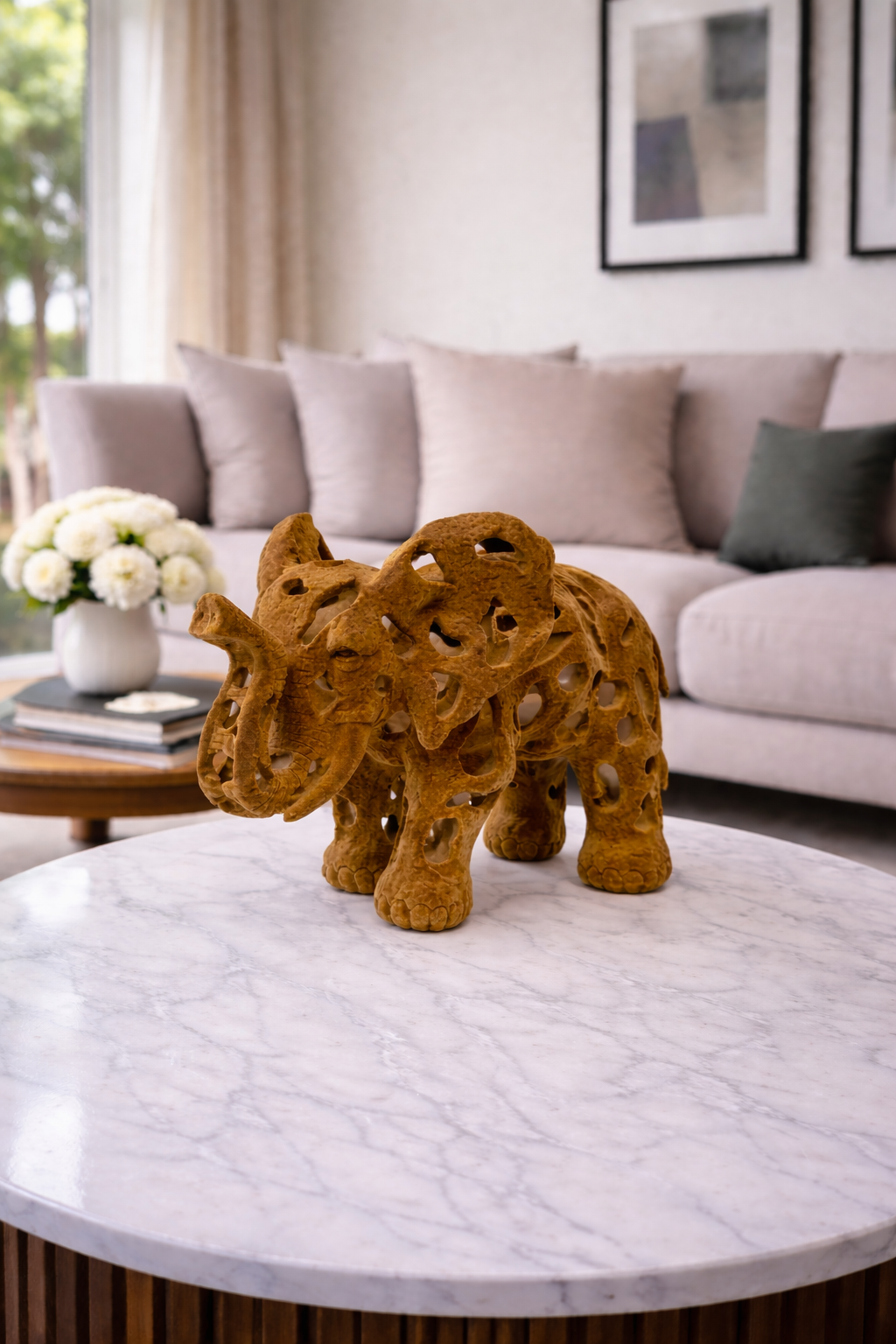 Modern Artistic Elephant Sculpture