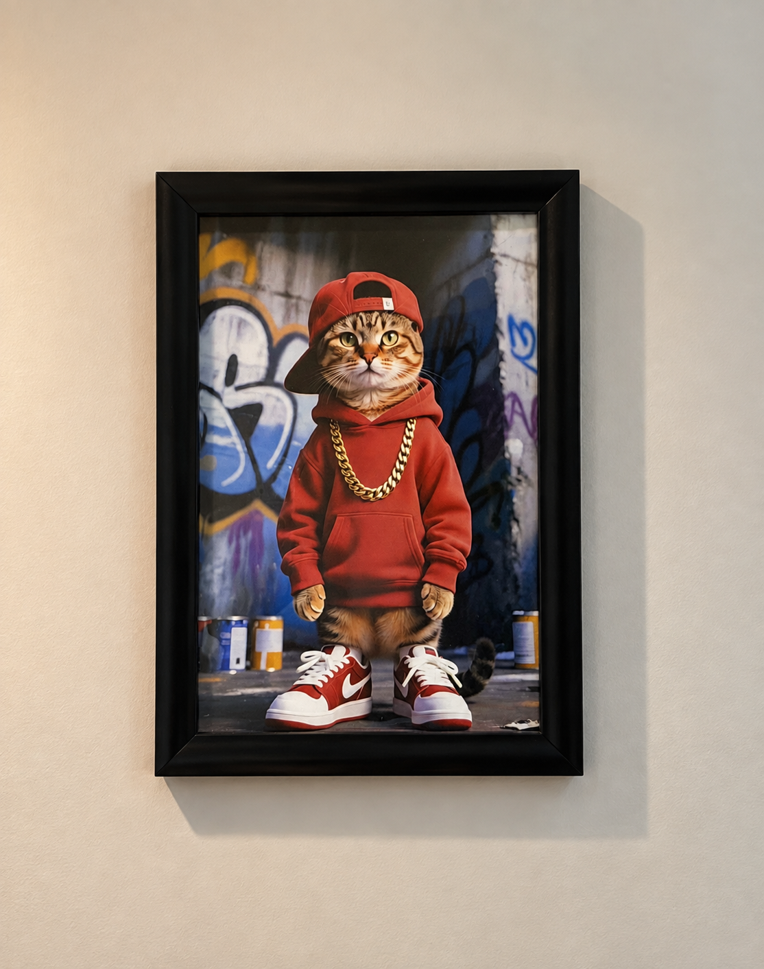 Hip-Hop Cat Wall Art