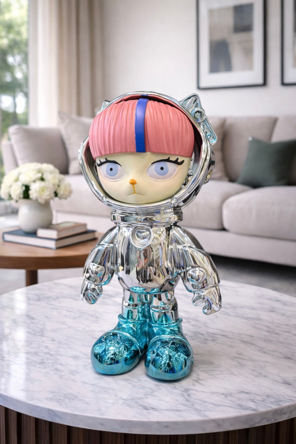 Space Astronaut Cat Figurine