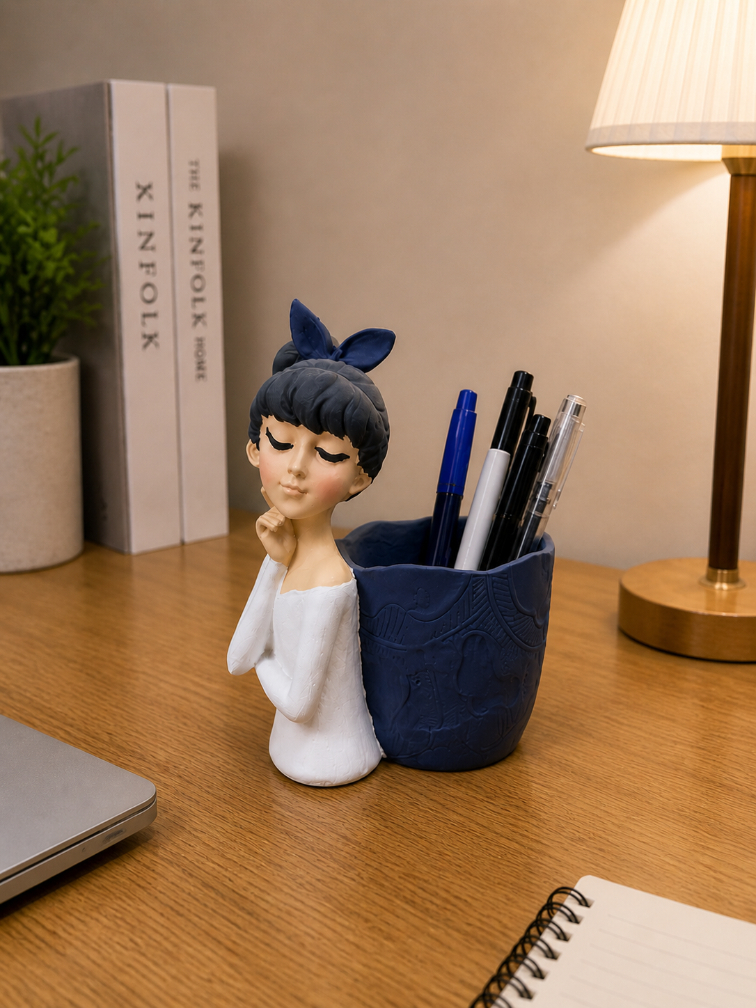 Reverie Girl Desk Organizer – Sculptural Pen Holder