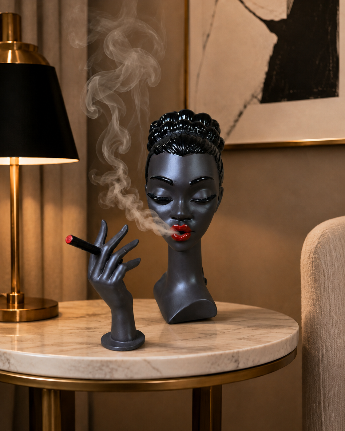 La Femme Noir — Bust & Hand Set