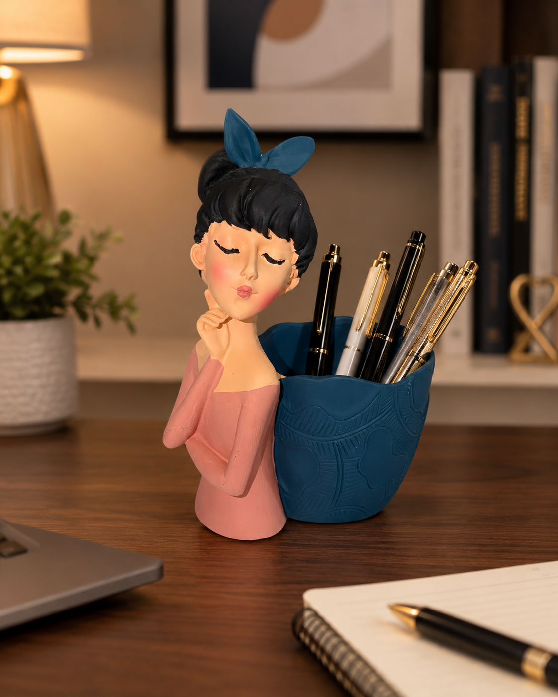 Girl Desk Organizer –  Pen Holder