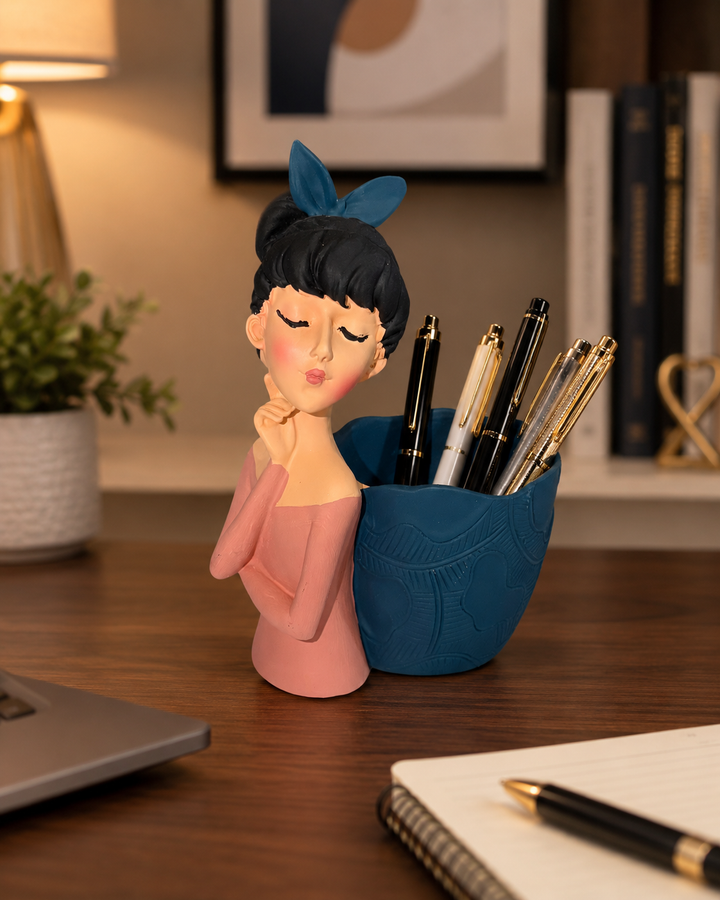 Girl Desk Organizer – Pen Holder