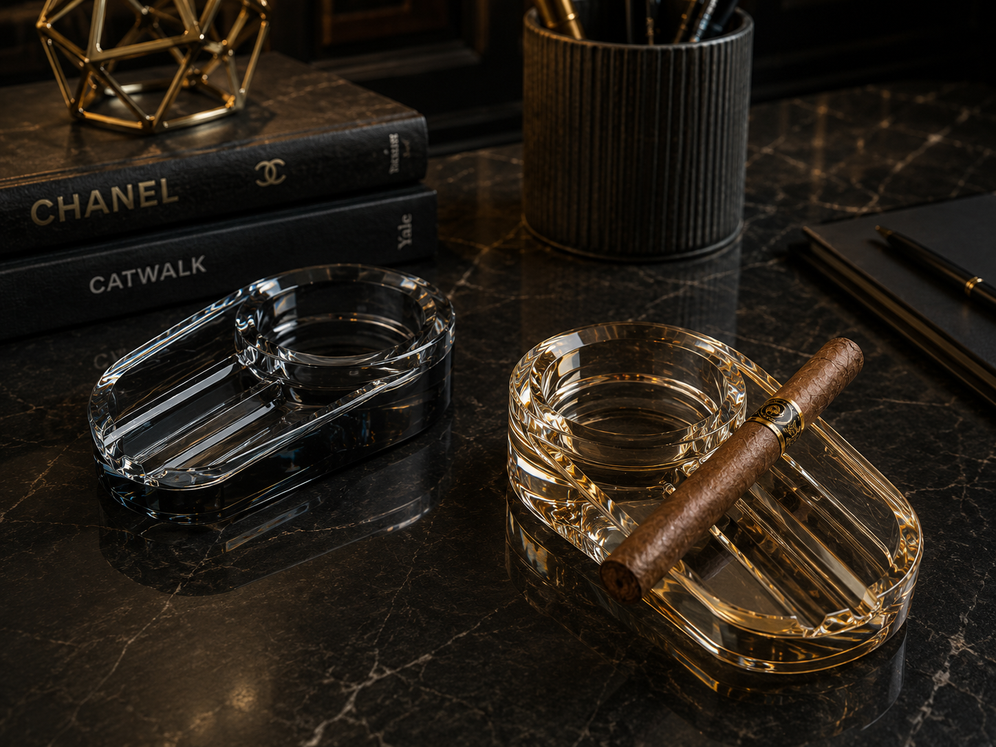 Crystal Cigar Ashtray