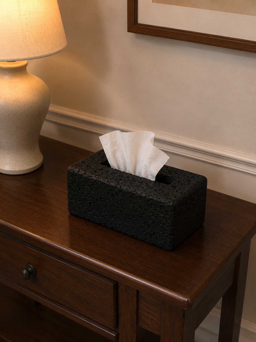 Stone Tissue Box Cover