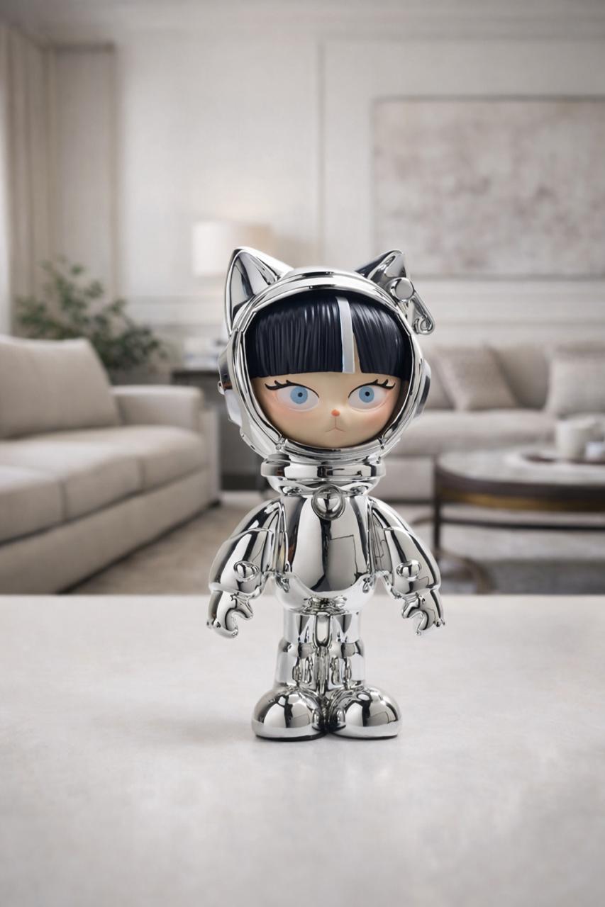Space Astronaut Cat Figurine