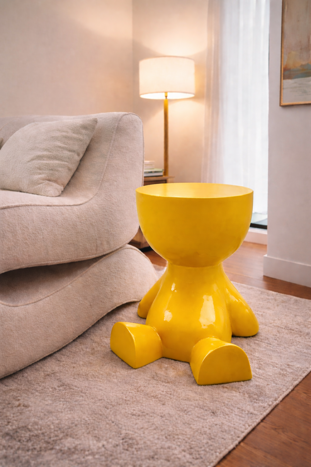 Modern Sculptural Side Table