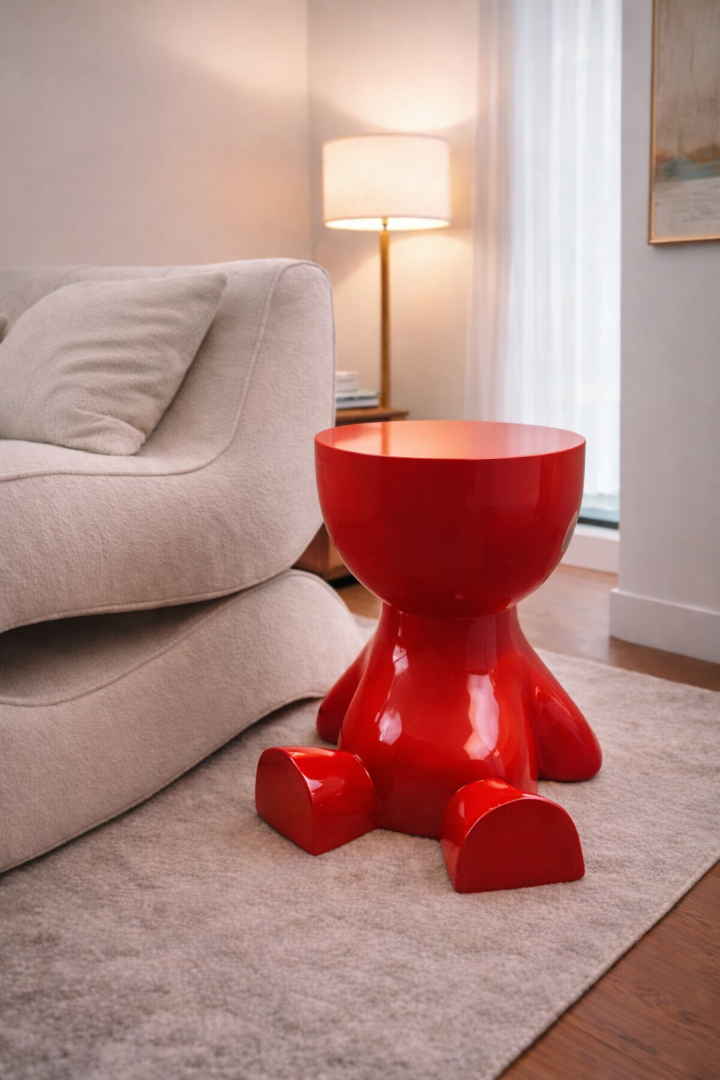Modern Sculptural Side Table