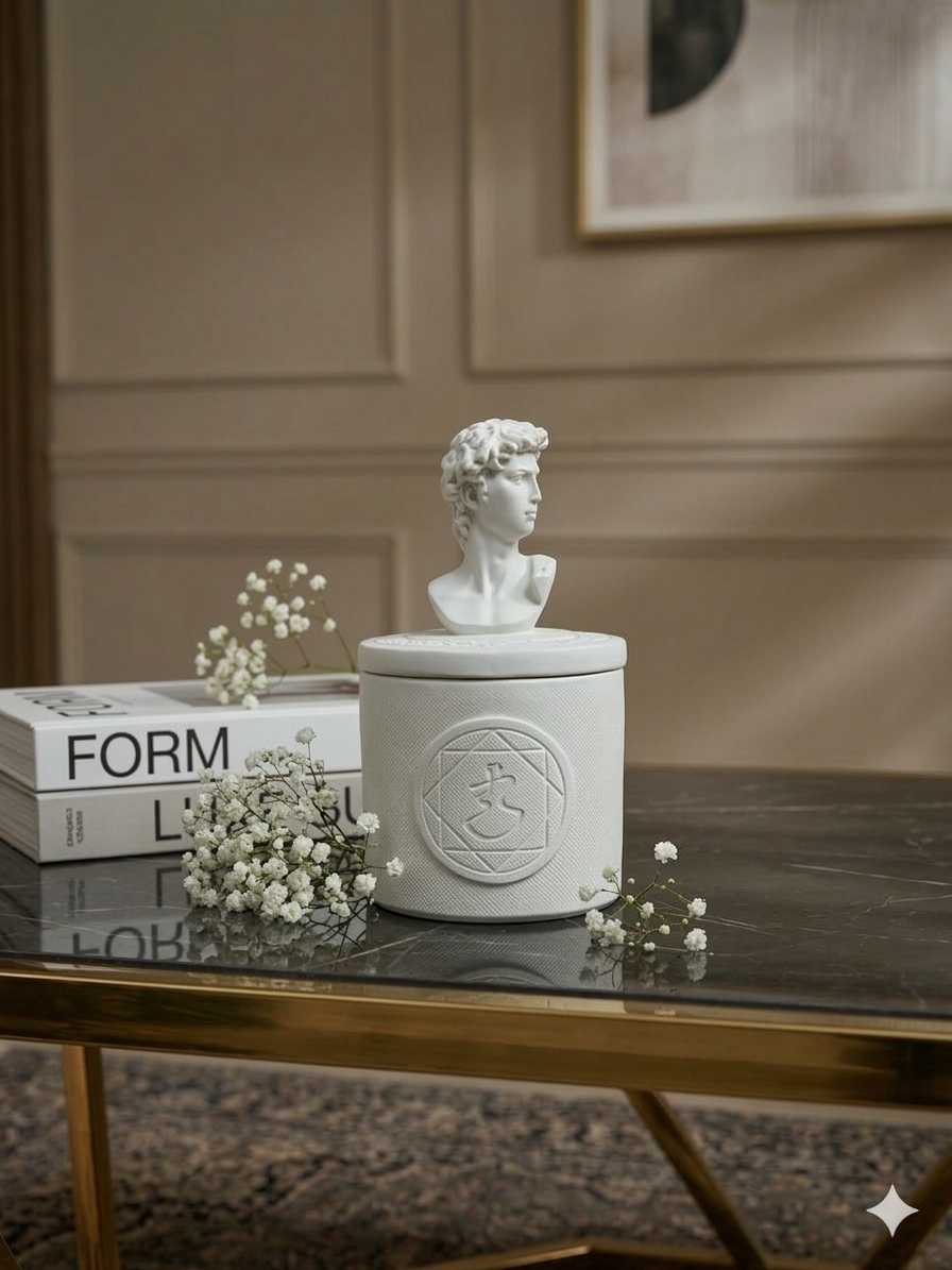 Sculptural Bust Candle
