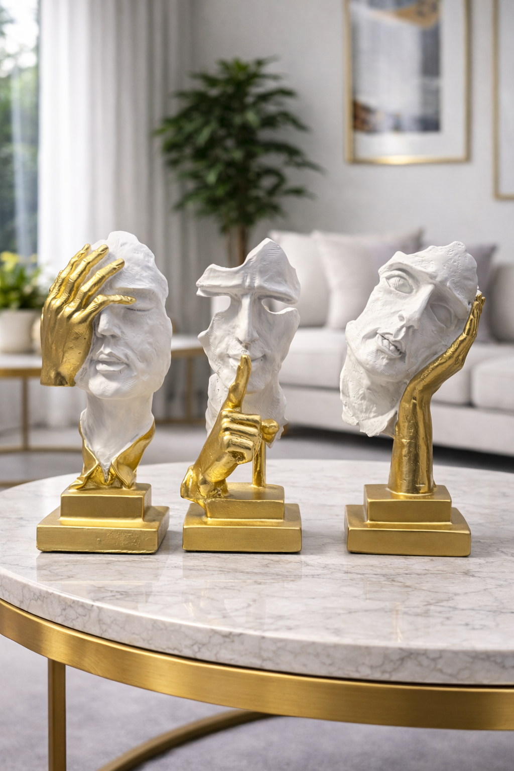 Face Sculptures Set