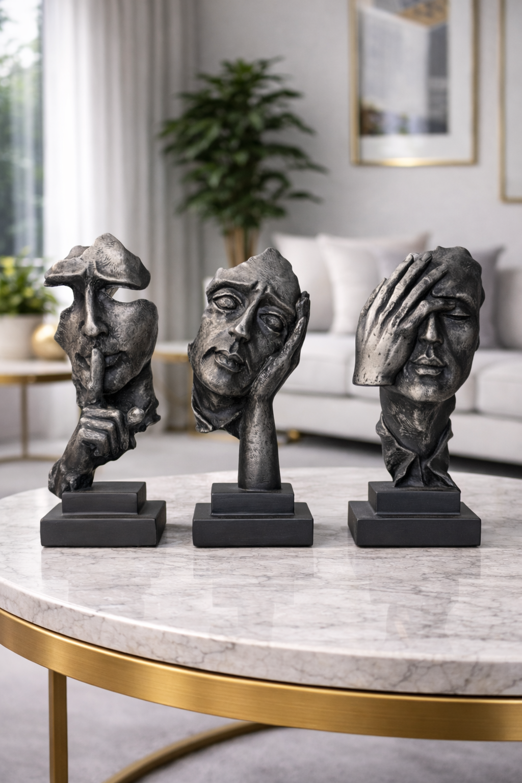 Face Sculptures Set