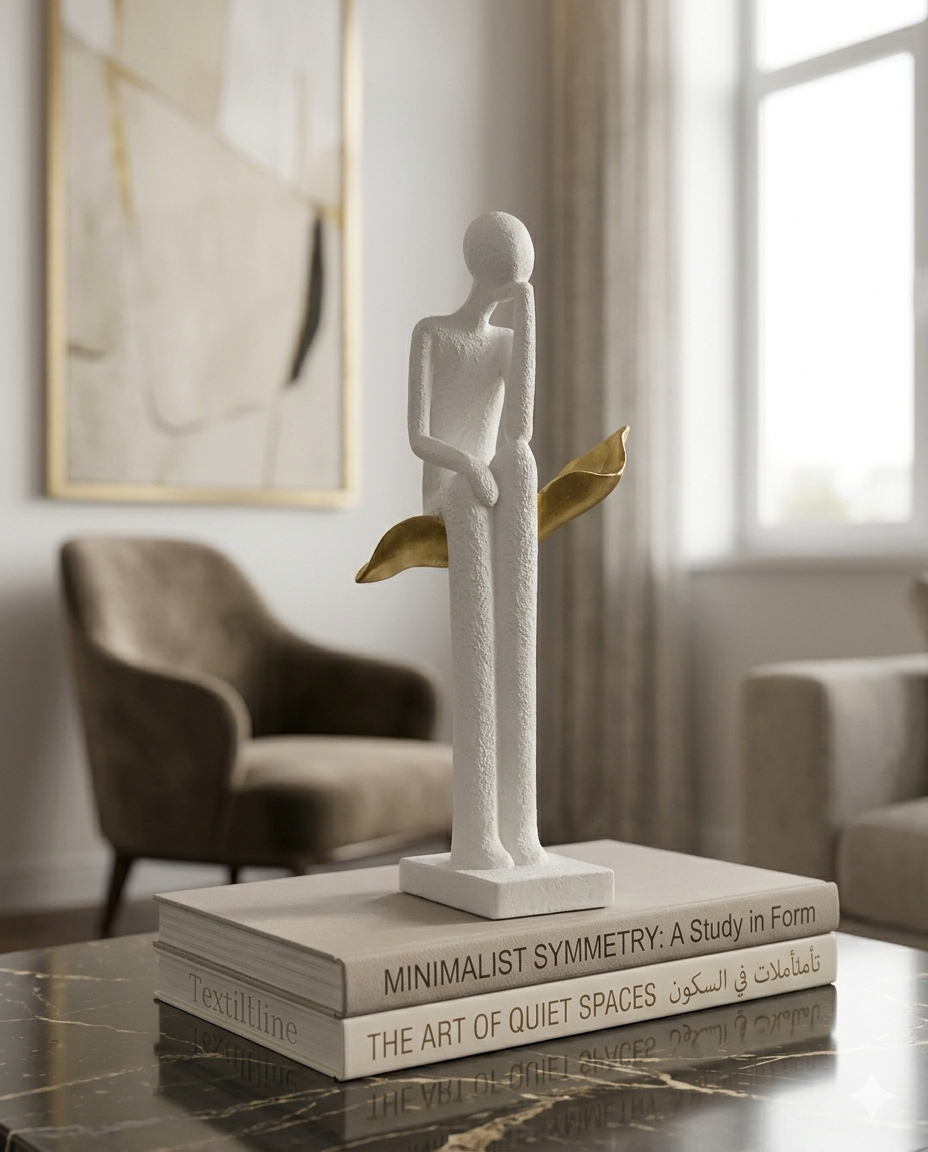Leaf & Figure Abstract Sculpture