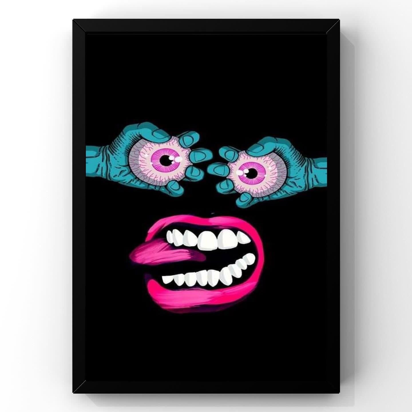 Eyes Wide Open — Neon Pop Art Print