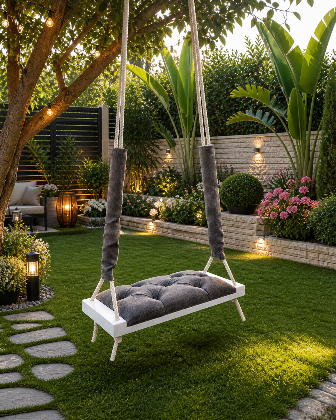 Outdoor Wooden Swing