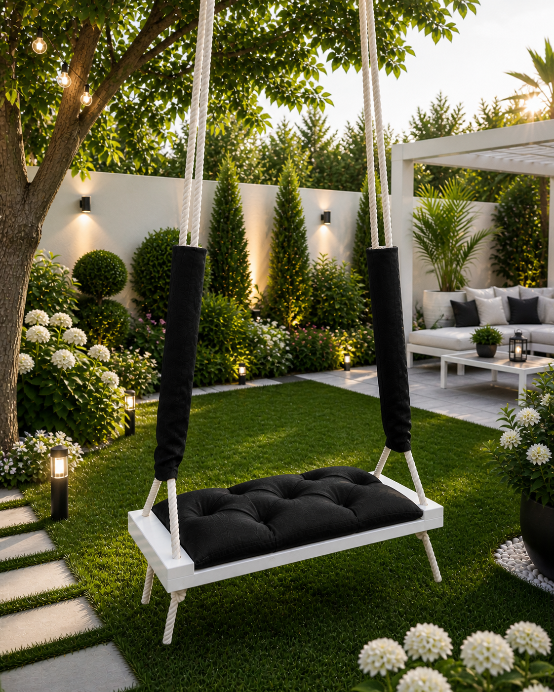Outdoor Wooden Swing