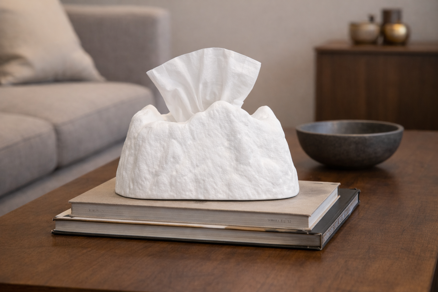 Mountain Peak Tissue Box