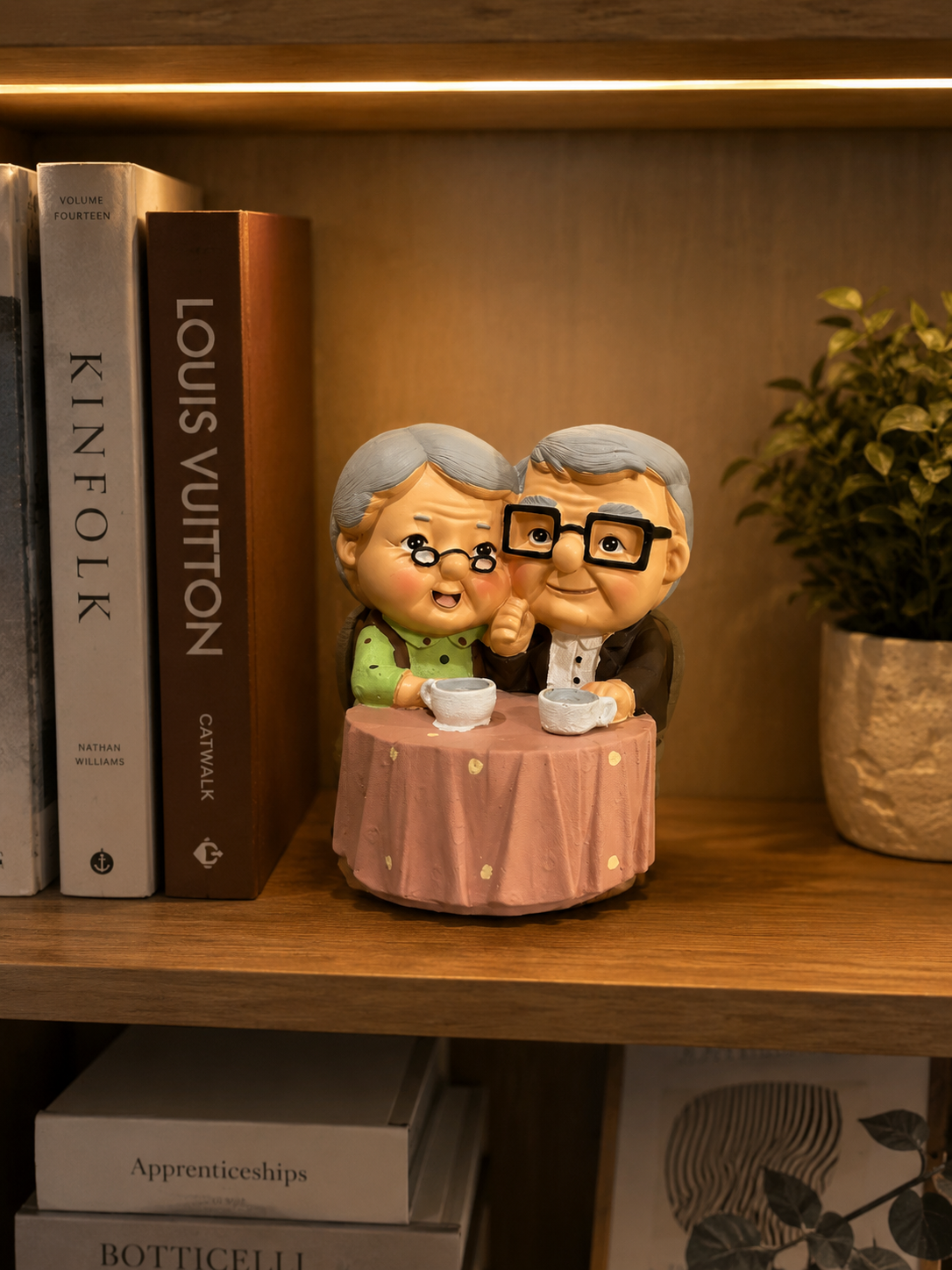 Timeless Love Elderly Couple Sculpture