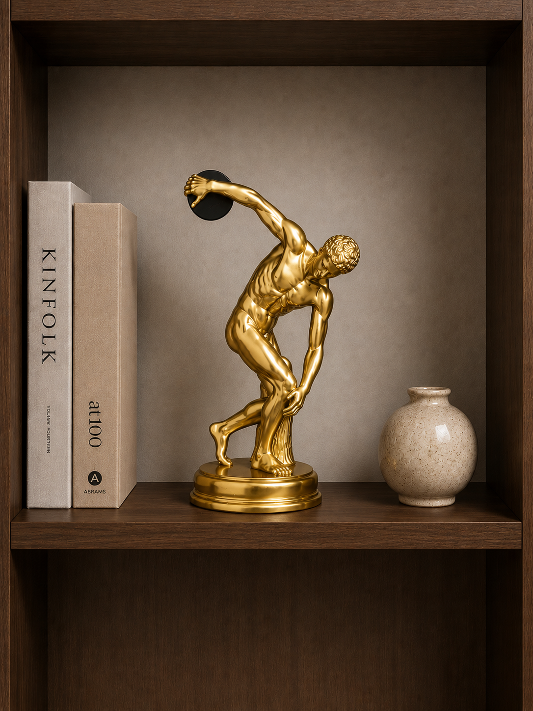 Discobolus Sculpture — Discus Thrower Figurine
