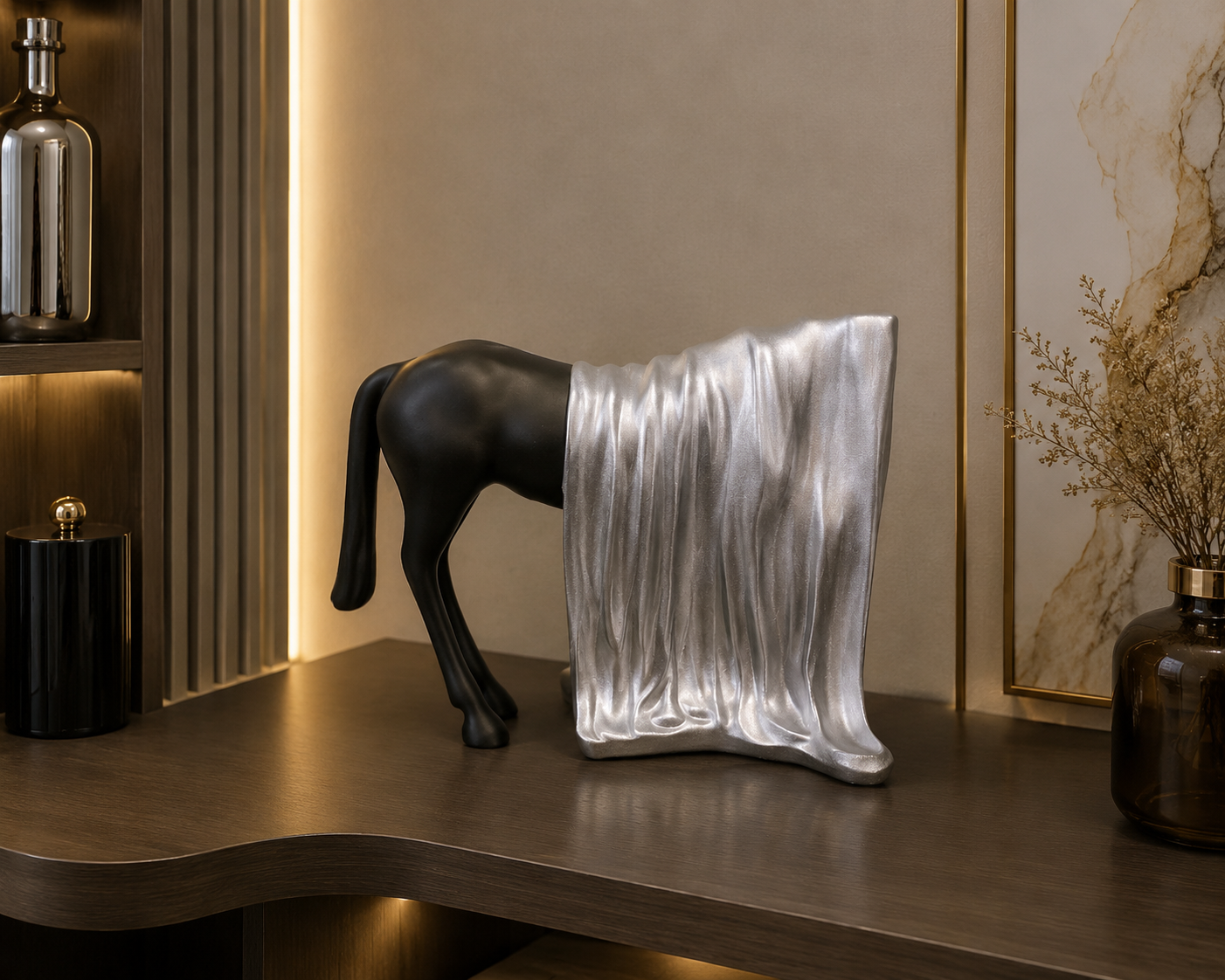 Veiled Stallion Sculpture