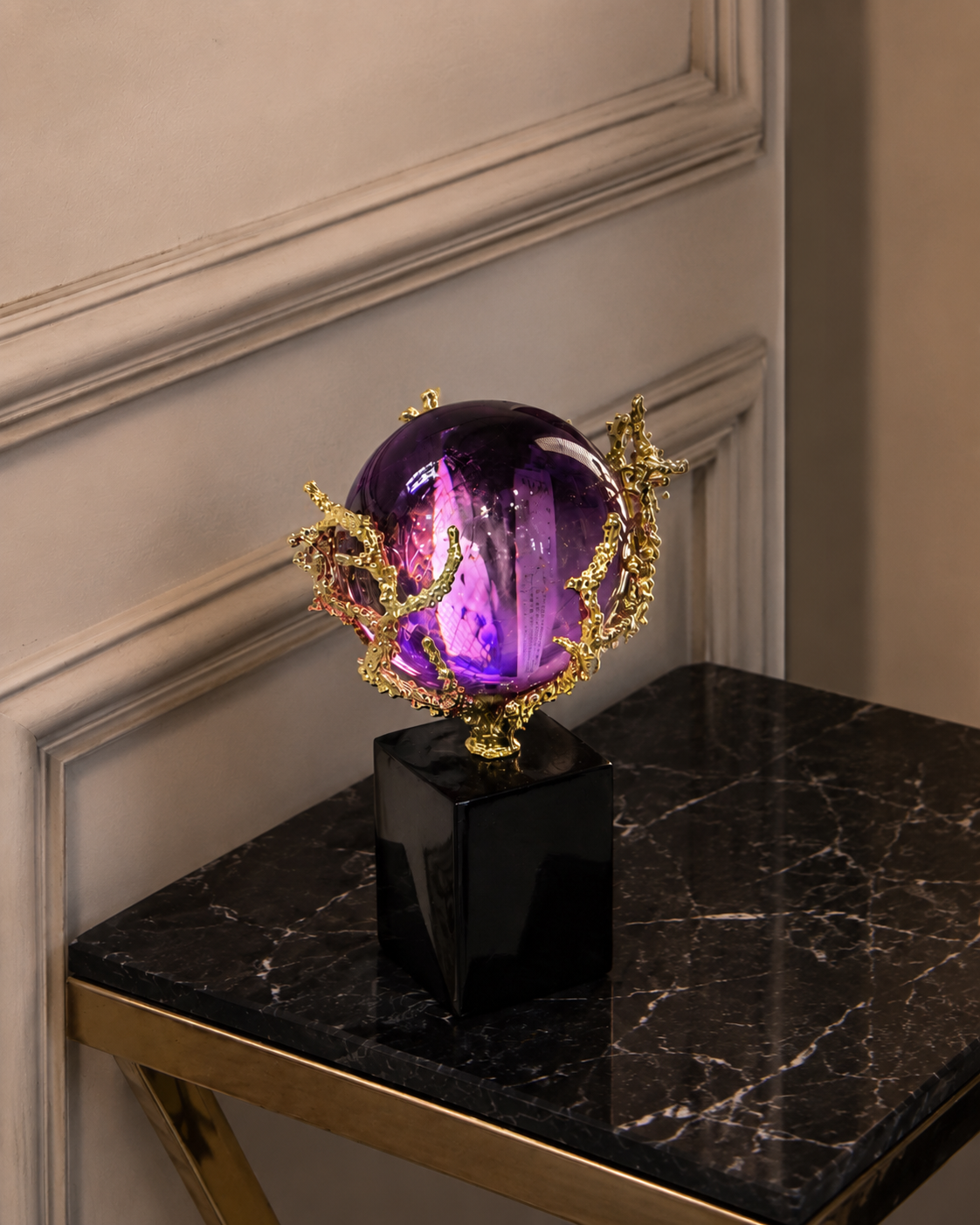 Dragon Orb Sculpture