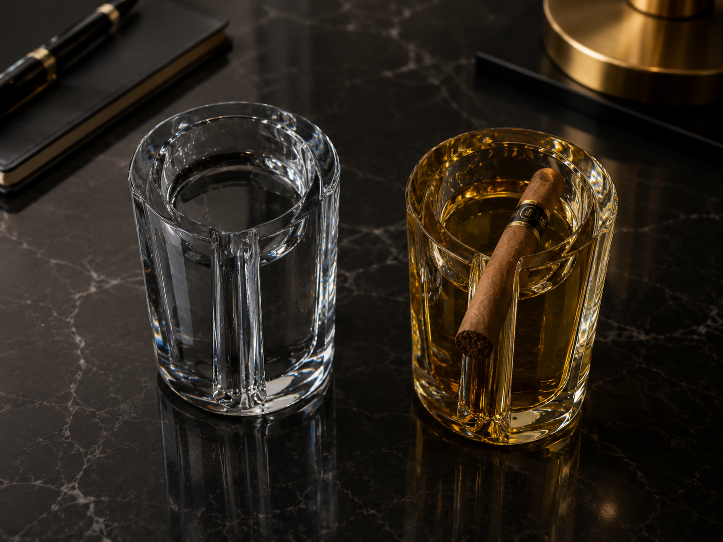 Crystal Cigar Ashtray