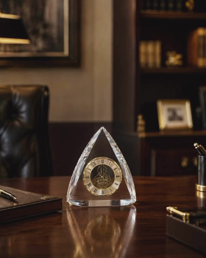 Crystal Skeleton Desk Clock